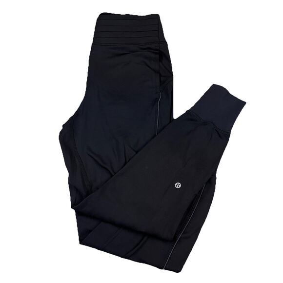 Lululemon Flurry Up High-Rise Fleece Lined Jogger Black Sz 6 Athleisure - Picture 1 of 12